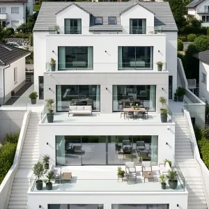 Terraced Elegance: A Minimalist Haven