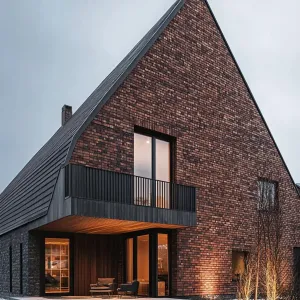 Gabled Grandeur: Brick Edition