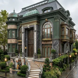 Midnight Garden Baroque Mansion