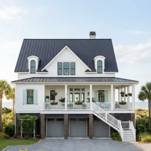 Harbor-Breeze Cottage With Sky-High Roof