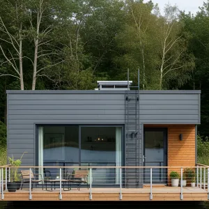 Minimalist Marvel on Reflective Ripples