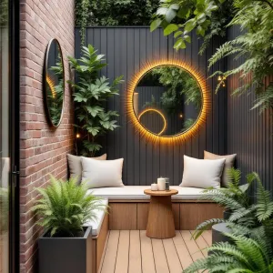 A Sunlit Corner with a Splash of Green