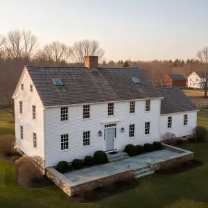 Quoin-Kissed New England Colonial
