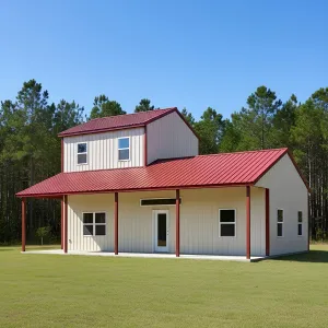 Scarlet Eaves Steel Porch House
