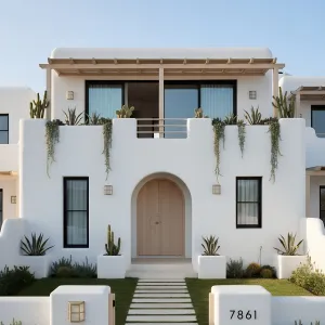 Sand-Washed Arches Courtyard Casa