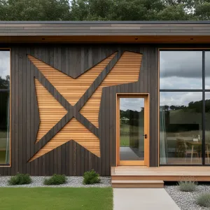 Origami Starburst Cedar Inlay Cabin