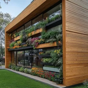 Botanical Facade Bliss: A Woodsy Getaway