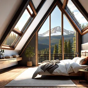 Lofted Bedrooms With Skylights