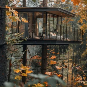 Rotating Treehouse Cabin