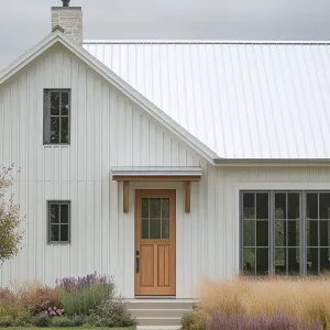 Serene Sanctuary with a White Metal Roof