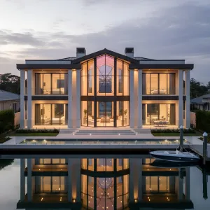 Cathedral-Glazed Marina Manor