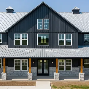 Midnight Cinder Sanctuary: Rock and Timber Retreat