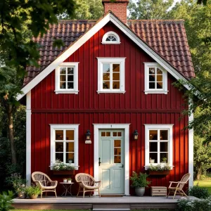 Quaint Nordic Nest with Verdant Charm