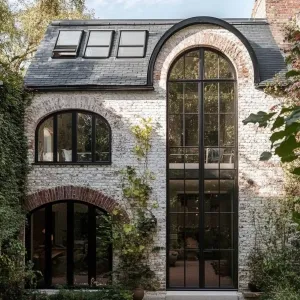 Whimsical Windows in the Ivy Embrace