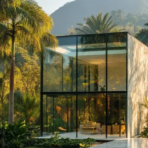 Floating Elegance: The Glass Hideaway