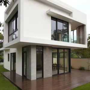 Blocky Elegance: A Contemporary Thai Dwelling