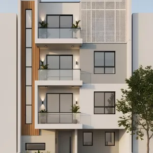 Perforated Screen Loft With Soft Glow