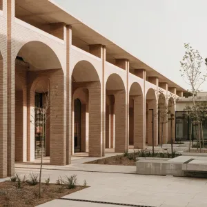 A Waltz of Brick and Void: The Grand Arch Pavilion