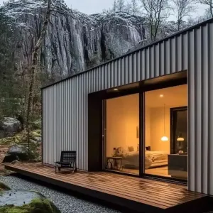 Corrugated Haven in the Cliff’s Shadow