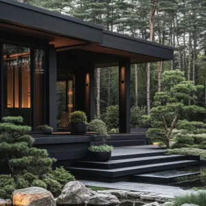 Sophisticated Black Gem Nestled In the Forest