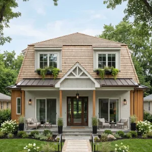 Modern Gambrel Porch Retreat