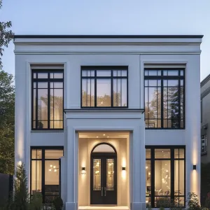 Striking Neoclassical Wonder Under Evening Skies
