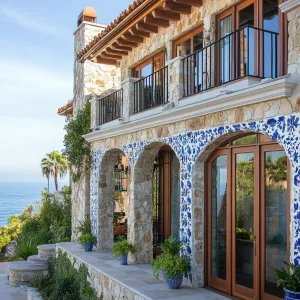 Oceanfront Villa Wrapped in Tiled Elegance