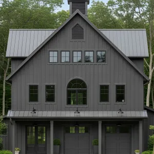 Dark Gray Barn House Delight