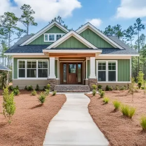 Charming Green Gables with a Piney Path
