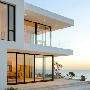 Cantilevered Coastal Charm