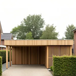 Wooden Canopy in the Leafy Suburbia