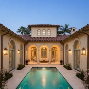 Mediterranean Arcadia Courtyard Pool
