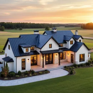 Countryside Haven with Sleek Metal Roof