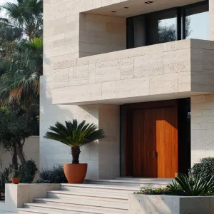 Luxury Villa with Natural Stone Facade