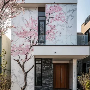 Cherry Blossom Serenity: The Painted Abode
