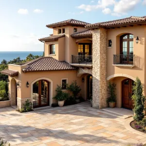 Tuscan Terrace: Where Pebbles Meet Panache