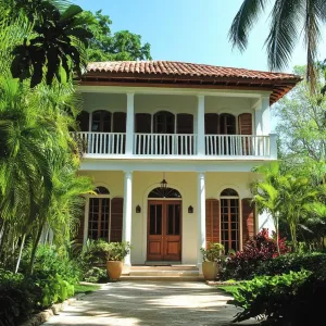 Colonial Daydream Under the Palms