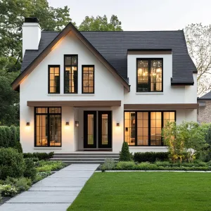 A Gabled Sanctuary with Glowing Charm