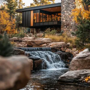 Forest Stream Serenity Hut