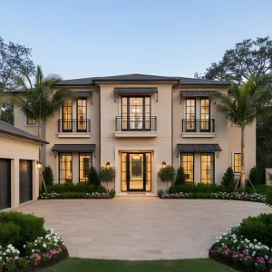 Midnight Ironwork Coastal Manor