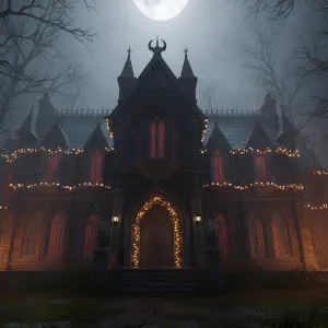 Full Moon Over Haunting Haven