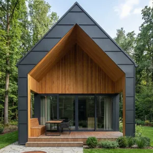 Gabled Hearth Forest Pavilion