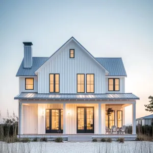 Symmetrical Seaside Chalet