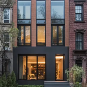 Modern Brick Delight with a Dash of Drama