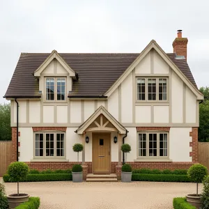 Chic Country Escape with Brick and Beam