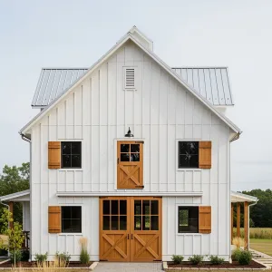 Barn Chic: White Elegance with a Twist