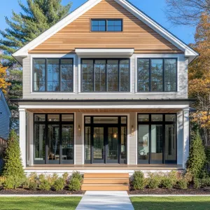 Sunlit Symphony of Glass and Timber