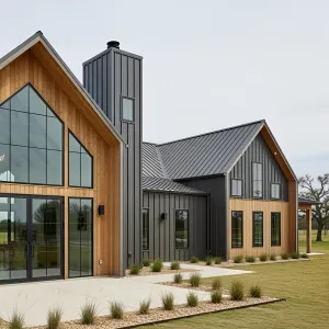 Contemporary Homestead with a Steel Style
