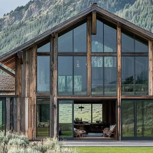 Rustic Cladding and Big Windows