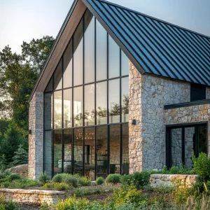 The Stone Gable: Glass Meets Grandeur